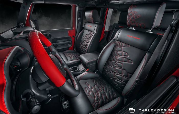 Interior Jeep Wrangler Rubicon hasil garapan Carlex Design