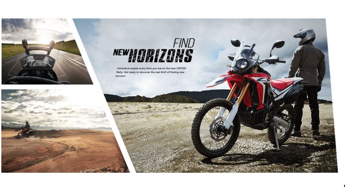 CRF250 yang beredr di Indonesia adalah CRF250L Rally