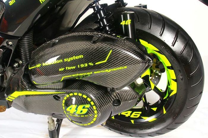 Modifikasi Yamaha NMAX Tema Helm AGV Pista Carbon JDM Project