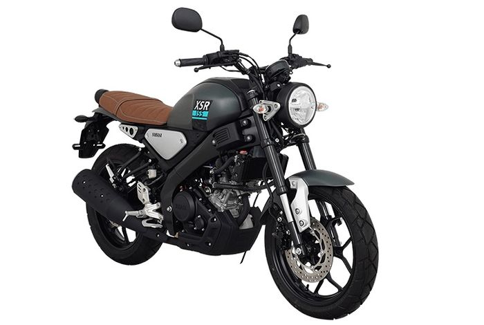 Perpaduan warna di bodi XSR155 lumayan ciamik 