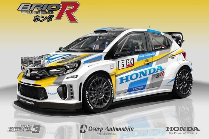 Modifikasi Digital Honda Brio tema reli