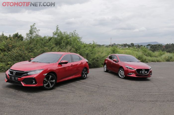 Honda Civic Hatchback E vs Mazda3