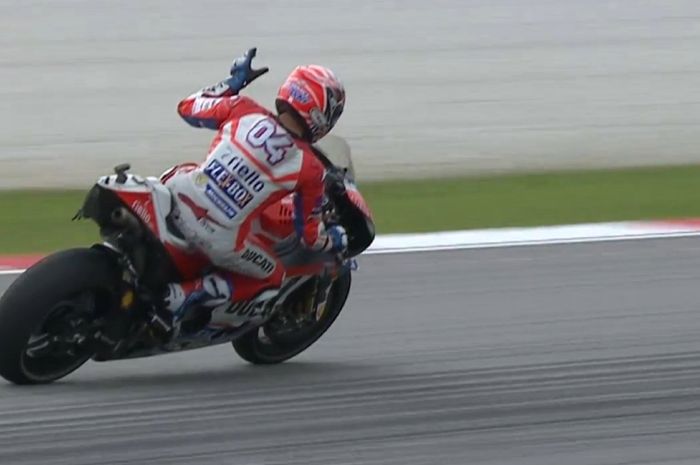 Andrea Dovizioso warm up MotoGP Malaysia
