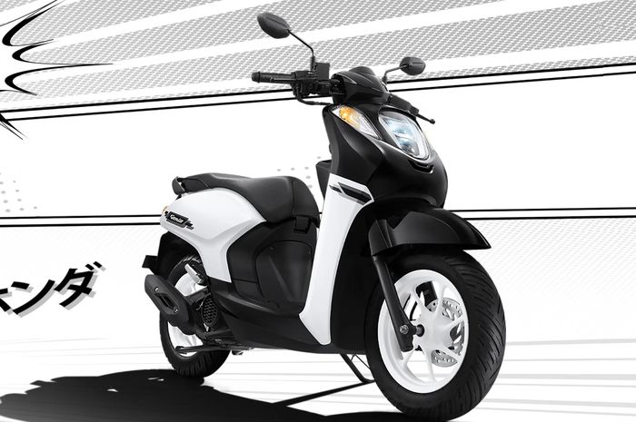 Salah satu pilihan warna baru Honda Genio CBS Special Color,  Vibrant Black &amp; White