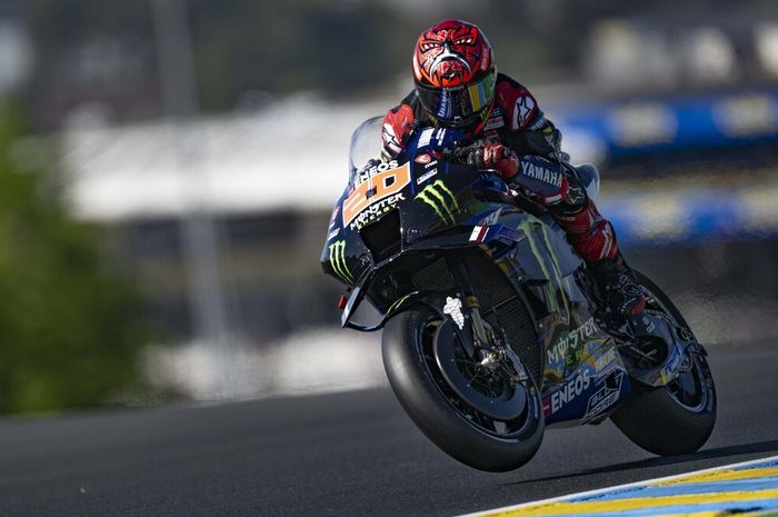 Fabio Quartararo mengejar pembalap Prancis pertama yang menang MotoGP Prancis, tapi sudah kesulitan di hari pertama. 