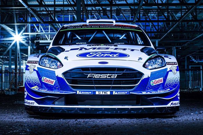 Tampilan baru Ford Fiesta WRC milik tim M-Sport Ford untuk kompetisi WRC 2020
