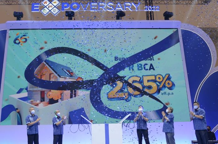 PT Bank Central Asia Tbk (BCA) menyelenggarakan BCA Expoversary 2022, dengan mengusung konsep hybrid (online dan offline)