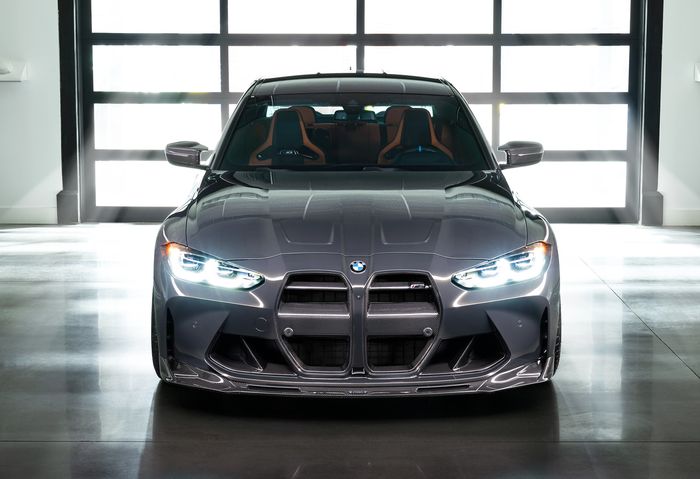 Tampilan depan modifikasi BMW M3 dan M4 baru hasil garapan Vorsteiner