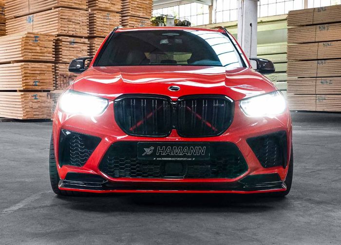 Tampilan depan modifikasi BMW X5 M tambah modis dipasangi body kit simpel