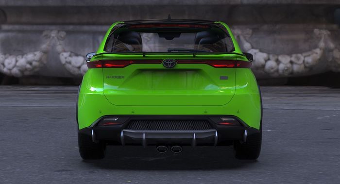 Tampilan belakang Toyota Harrier bertampang Urus kreasi Albermo