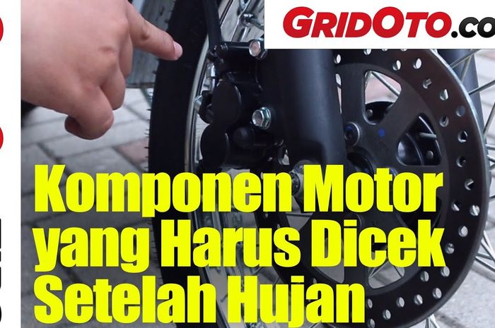 Komponen motor yang harus dicek setelah melewati hujan