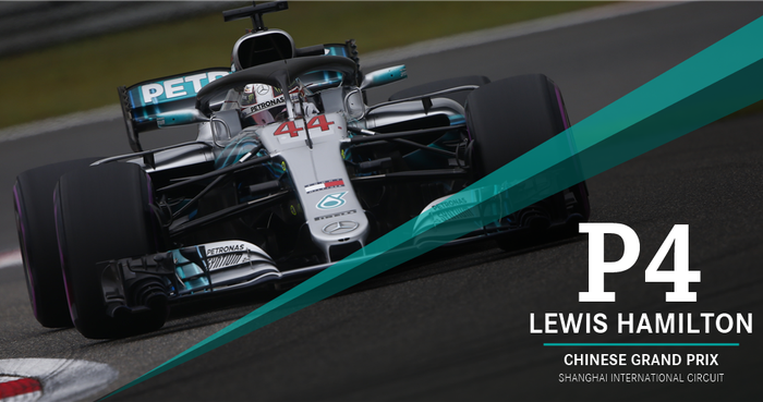 Lewis Hamilton finish di urutan empat GP F1 China