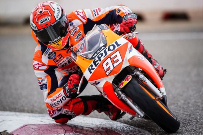 Marc Marquez latihan jelang dimulainya tes MotoGP di Sepang