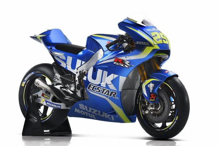 Suzuki GSX-RR merupakan motor MotoGP andalan Andrea Iannone dan Alex Rins