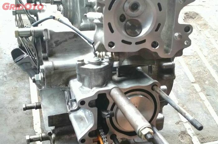 Trik maksimalkan head silinder saat bore up Honda Vario 125