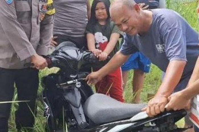 Motor dipreteli maling di Palangkaraya cuma diambil spare part penting.