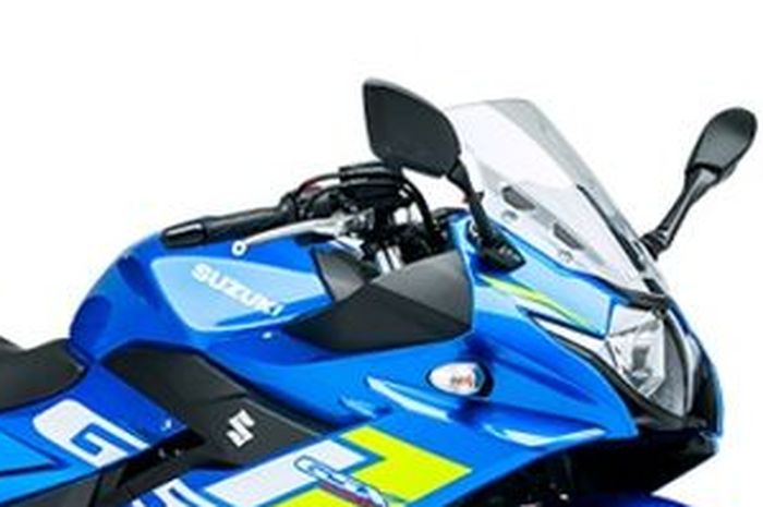 Bocoran tampang motor sport 250 cc dua silinder terbaru dari Suzuki.