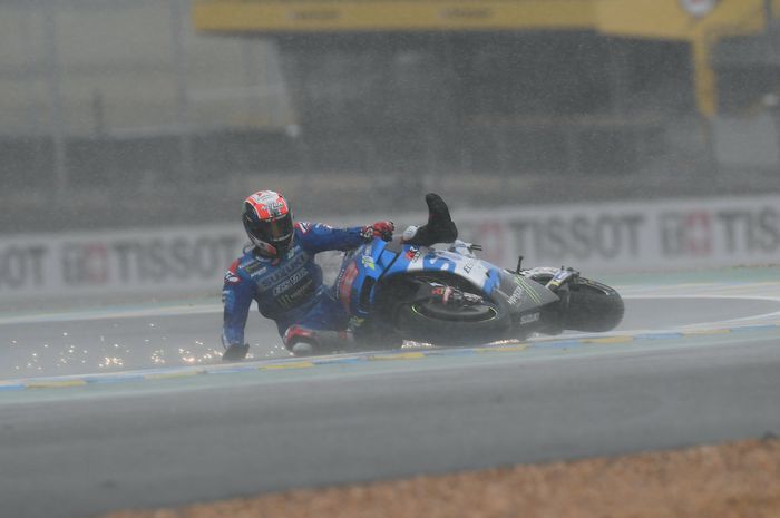 Alex Rins dan Joan Mir gagal meraih poin karena terjatuh di MotoGP Prancis 2021, bos Suzuki komentar begini