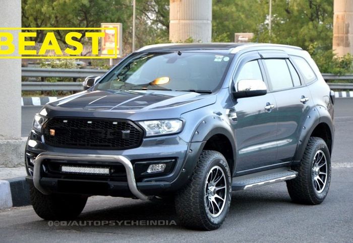 Modifikasi Ford Everest gaya sporty minim ubahan bodi