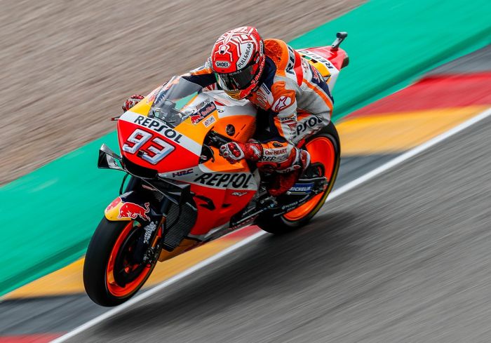 Marc Marquez menjadi yang tercepat, sementara Valentino Rossi harus berjuang usai gagal masuk ke kualifikasi 2,berikut hasil FP3 MotoGP Jerman 2019