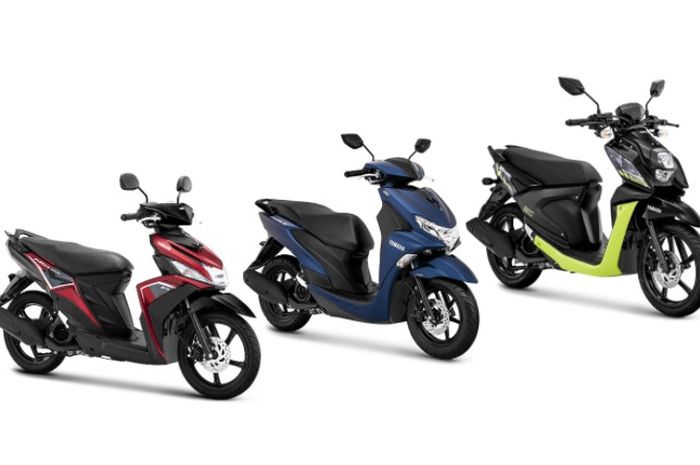 Skutik pabrikan Yamaha antara lain ada Mio M3, FreeGo dan X-Ride