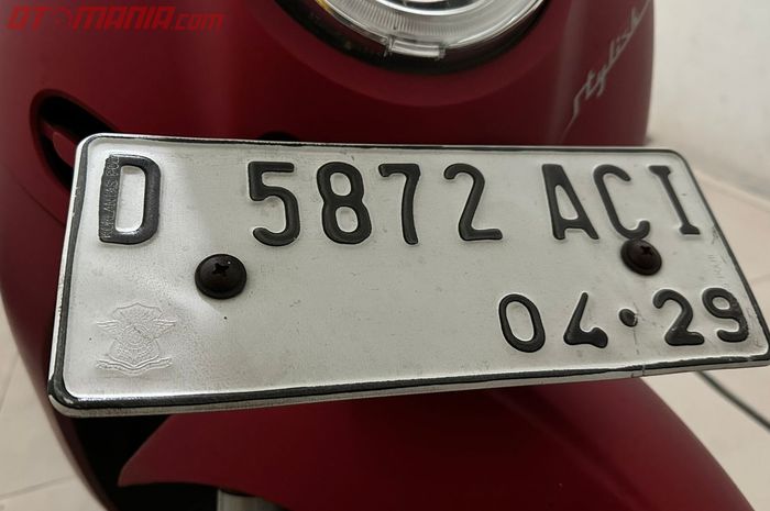 Fakta tentang pelat nomor motor