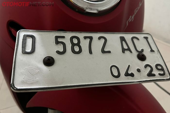 Fakta tentang pelat nomor motor