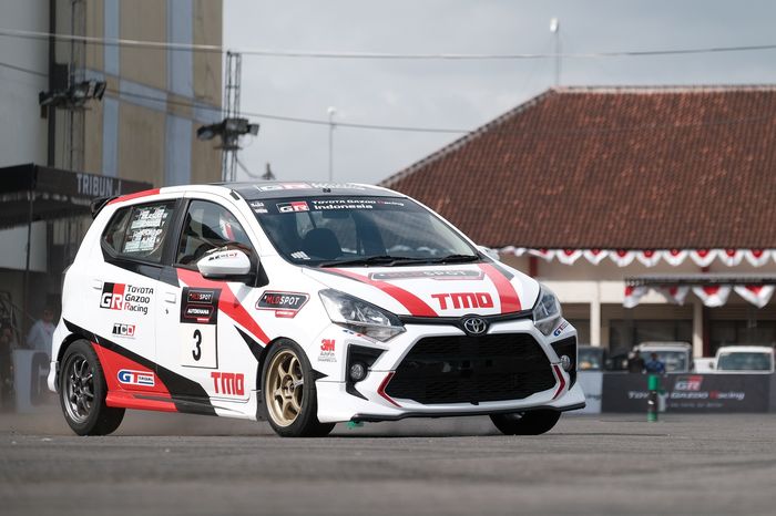 Toyota Agya GR Sport tim Toyota Gazoo Racing Indonesia (TGRI)