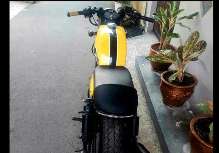 Setang dan rangka Suzuki Thunder 125 custom