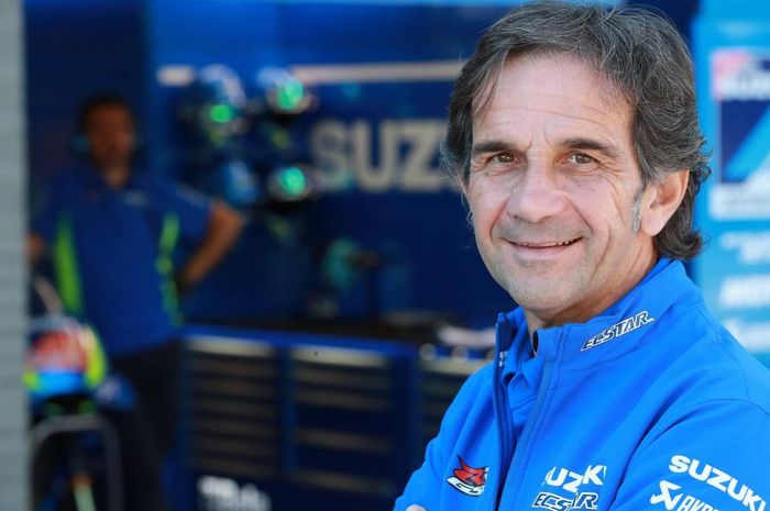 Bos suzuki ecstar menyebut ada sisi positif dan negatif saat tidak punya tim satelit di MotoGP