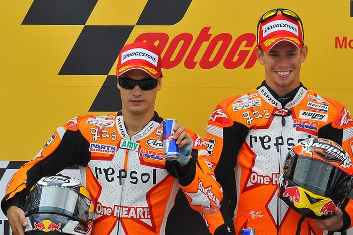 Dani Pedrosa mengaku belajar banyak dari Casey Stoner saat menjadi rekannya di tim Repsol Honda
