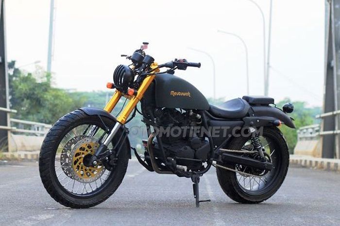 Modifikasi Yamaha Scorpio jadi tampil ala Harley-Davidson Sportster