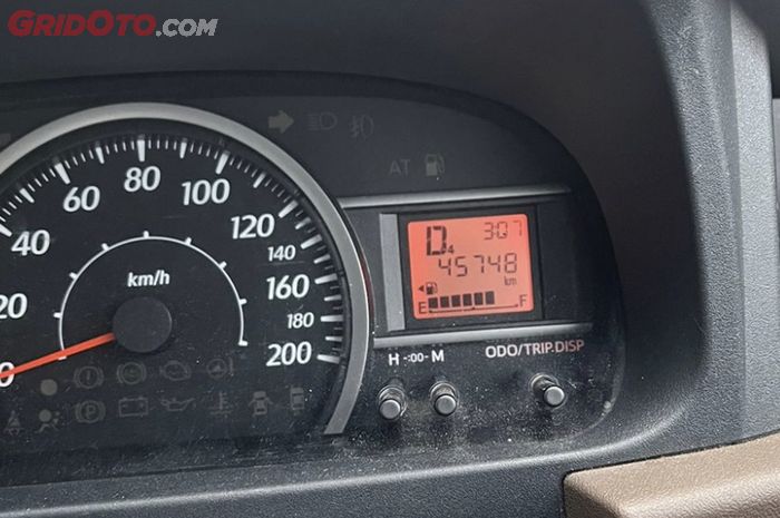 ILUSTRASI. Odometer Toyota Calya