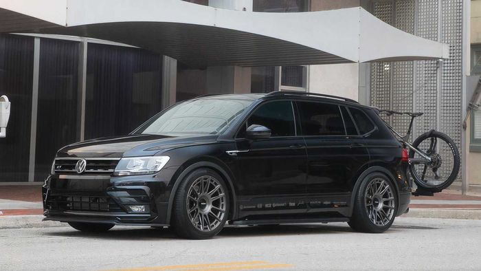 Tongkrongan kandas VW Tiguan ditopang suspensi coilover