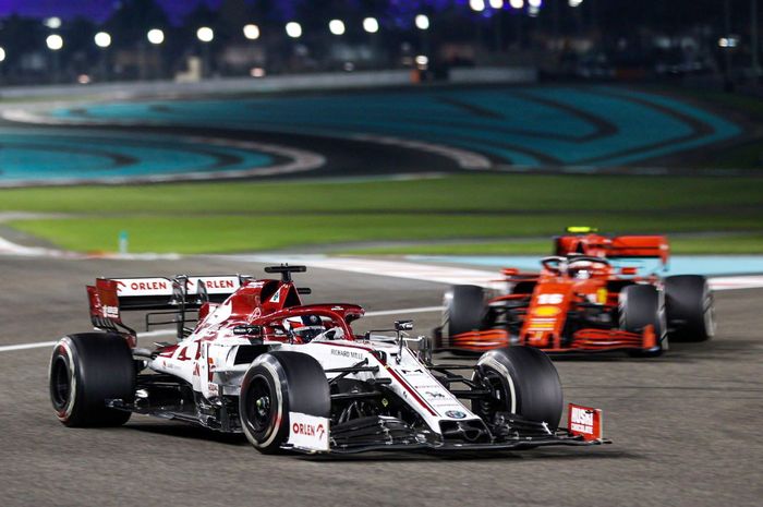 Pembalap tim Alfa Romeo mampu finish di depan pembalap Ferrari di F1 Abu Dhabi 2020