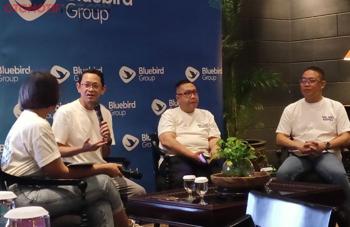 Press conference Visi Keberlanjutan Bluebird di Jakarta (25/1/2024)