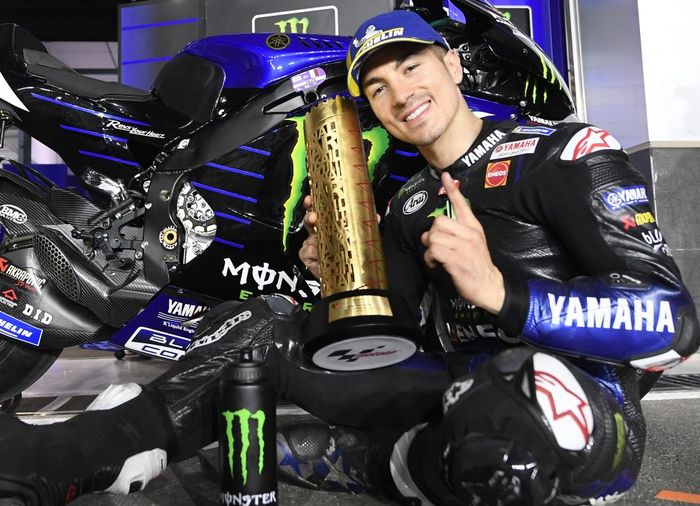 Maverick Vinales berhasil menang pada balaapan MotoGP Qatar 2021