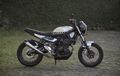Tangki Custom di Modifikasi Yamaha MT-25 Street Tracker Ini Diukur Presisi