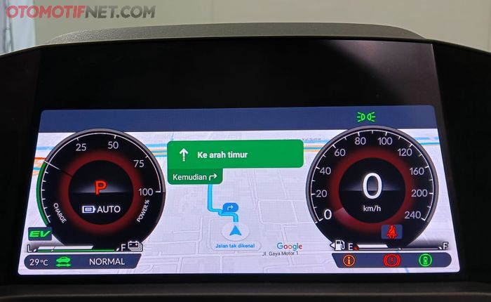 Meter cluster Honda Accord e:HEV bisa menampilkan peta navigasi