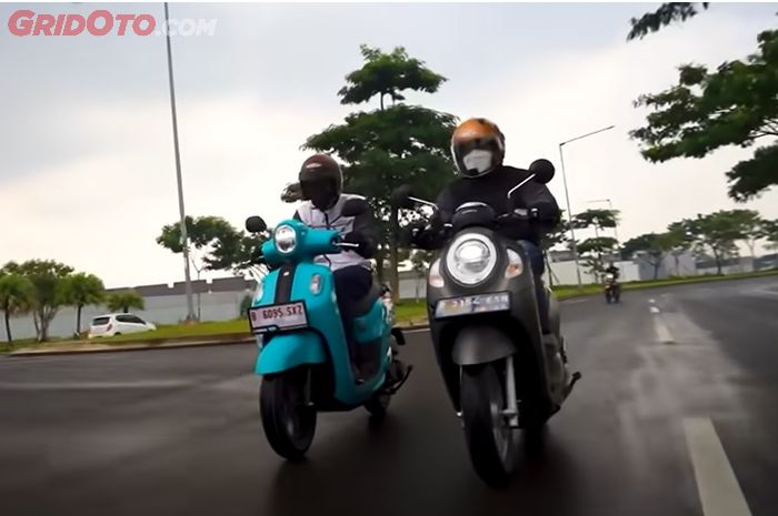 Yamaha Fazzio dan Honda All New Scoopy sama-sama mengususng tema klasik