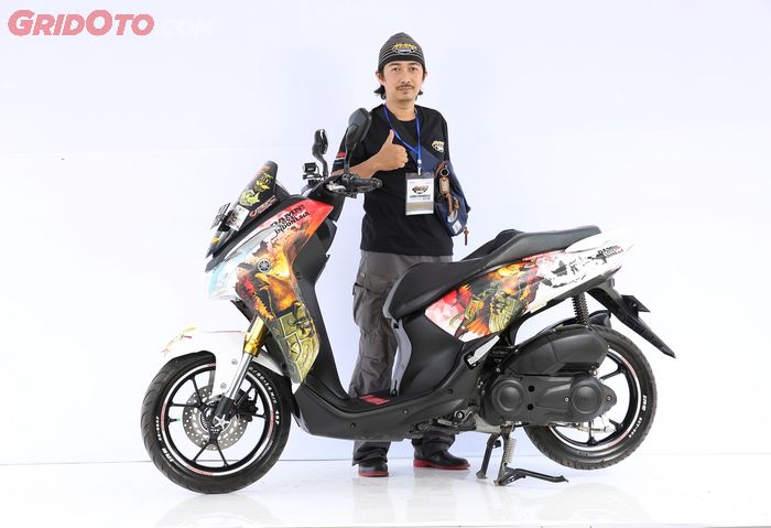 Yamaha Lexi keren pakai tema Indonesia