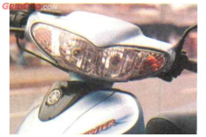 Headlamp termasuk Yamaha Jupiter futuristik di eranya