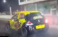 Honda Brio Ganas, Pakai Ban Slick Trek 402 Meter Dilahap 11,4 Detik!