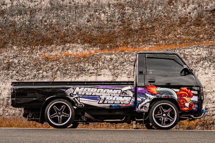 Modifikasi Mitsubishi Colt L300 pakai pelek samlong 