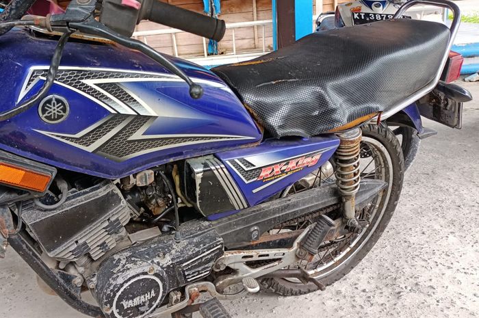 bocoran penampakan Yamaha RX-King eks dinas yang dilelang KNKPL Balikpapan, Kalimantan Timur.