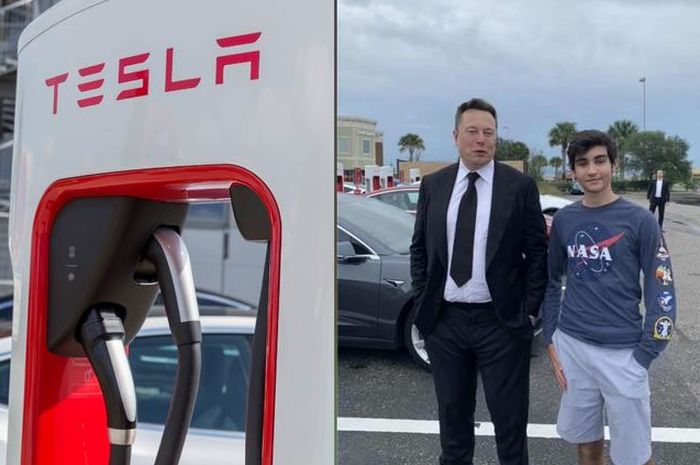 Elon Musk ikut mengantri mengisi daya mobil listrik di Florida