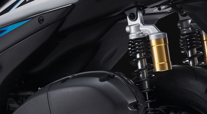 Sok tabung juga deisematkan di Yamaha NVX 155 20th Anniversary Edition