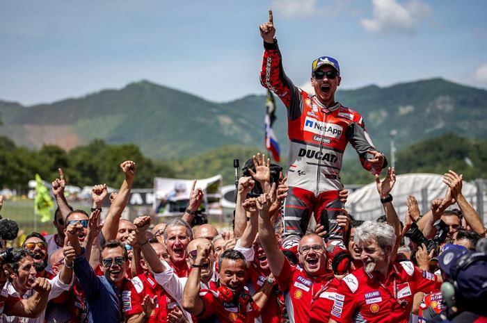 Kemenangan pertama Jorge Lorenzo bersama Ducati di MotoGP Italia 2018
