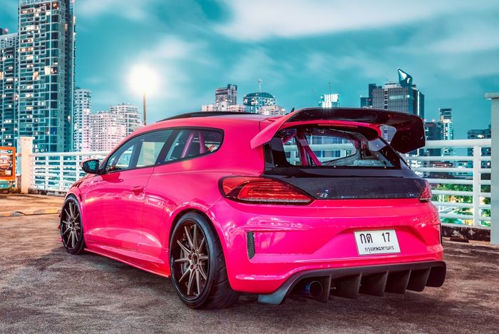 Modifikasi VW Scirocco memasok aero kit Forcetech