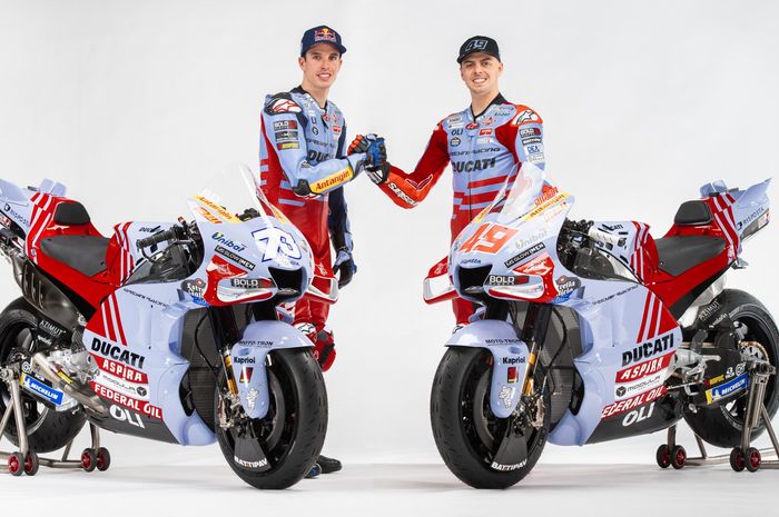 Gresini Racing telah mengadakan acara peluncuran livery untuk MotoGP 2023, masih dihiasi sponsor Indonesia
